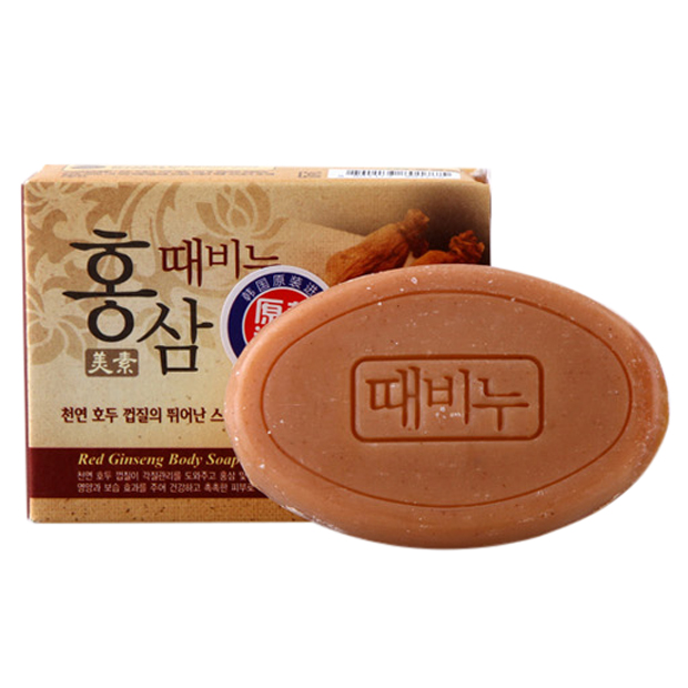 Xà Bông Tắm Mukungwa Red Ginseng Scrub Soap Tinh Chất Hồng Sâm 100g